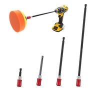 4 pezzi di prolunga bit, in acciaio al cromo vanadio, supporto magnetico per punte 60/100/150/300 mm, supporto per punte lungo universale 1/4, attacco esagonale