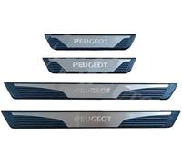 4 Pezzi di Protezione Della Soglia Della Porta in Acciaio Inossidabile per Auto per Peugeot 308 408 SW Hybrid 2021-2024 2025,Acciaio Inossidabile Antiscivolo AntiGraffio