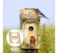 4 pezzi di protezione pratica per le guardie degli uccelli