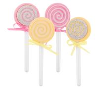 4 pezzi di raschietto per piedi in pietra pomice a forma di lecca-lecca,