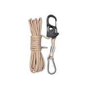 4 pezzi di regolatori autobloccanti for funi antivento senza nodi for tenditori for funi allentate con un solo clic da campeggio a baldacchino della tenda(Khaki,M)