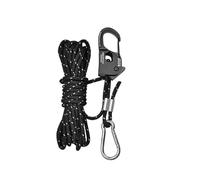 4 pezzi di regolatori autobloccanti for funi antivento senza nodi for tenditori for funi allentate con un solo clic da campeggio a baldacchino della tenda(Black,M)