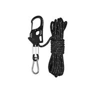 4 pezzi di regolatori autobloccanti for funi antivento senza nodi for tenditori for funi allentate con un solo clic da campeggio a baldacchino della tenda(Black,L)