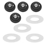 4 pezzi di ricambio per cassetta di risciacquo valvola a galleggiante, guarnizioni in gomma da 27 mm, per valvole di ritiro laterali e pavimento, parti di ricambio universali per WC, facile