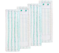 4 pezzi di ricambio per Leifheit Profi XL Micro Duo / Profi XL Cotton Plus, sistema a 2 fibre, rivestimento di ricambio per tutti i pavimenti, rimozione rapida delle macchie, assorbimento efficiente