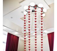 4 pezzi di San feltro appeso ornamenti a forma di cuore ciondoli