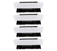 4 pezzi di spazzola per unghie: spazzola manuale con setole a due lati per