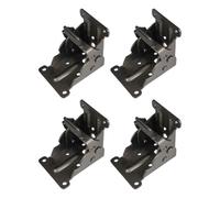 4 pezzi di staffe for gambe di sedie da tavolo pieghevoli a 90 gradi, cerniere di supporto for estensione della staffa pieghevole autobloccante, facili da usare Per Mobili(Black)