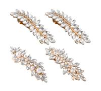 4 Pezzi Di Strass Forcine, Foglia Perla Tornante, Wedding Headwear Accessori, Accessori Per Capelli Per Le Signore E Le Ragazze.