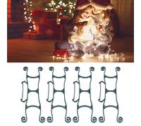 4 pezzi di supporto per luci di Natale con cavo di stoccaggio per lampada a carica manuale, avvolgicavo