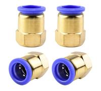 4 pezzi diametro esterno tubo 16 mm x 1/2" filettatura interna PT raccordo diritto, raccordo pneumatico, raccordi dritti per tubi per collegamento pneumatico