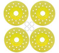 4 pezzi Disco da taglio in ceramica per lastre di roccia dorata, disco abrasivo piatto a doppio scopo per rifinitura e levigatura di piastrelle in ceramica, utensile da taglio speciale