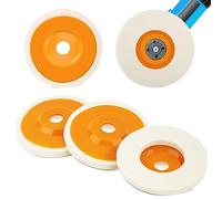 4 pezzi Disco di lucidatura in lana, 98mm Feltro Lucidatura Disco, Dischi di Lucidatura per Smerigliatrice Angolare, per Rettifica Delle Ruote Per Lucidatura Vetro, Ceramica, Plastica, Gioielli