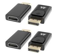 4 pezzi DisplayPort su HDMI, 4K DP su HD, adattatore DisplayPort su Hdmi, adattatore da DP a HDMI per Dell, Lenovo, HP, GPU, AMD