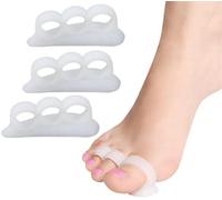 4 pezzi divaricatore per alluce valgo in silicone per il trattamento delle Sovrapposizione Toes separates-Dita Incrociate e Più & di Dita Martello & Toe Artiglio Alluce Valgo Correttore