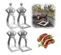 4 pezzi divertenti supporti per barbecue, bastoncini per arrosti