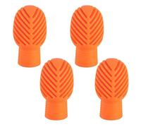 4 pezzi. Dumper Silice Drumber Drum - Bastone da pratica silenzio con punta per la pratica del tamburo e punte per la testa della bacchetta