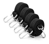 4 Pezzi Elastico con Gancio, 2M Corde Elastiche con Gancio Tenditori, Regolabili per Cinghie Elastiche portapacchi, Portapacchi Tenditori per Giardinaggio, Trasporto, Bicicletta