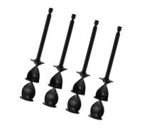 4 pezzi esagonali stinchi resine epossidiche miscelatori eliche pagaia trapano vernice agitazione asta accessori per utensili elettrici trapano accessorio per trapano paletta di miscelazione