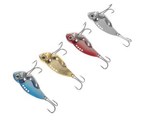 4 Pezzi Esca da Pesca a Cucchiaio, Acciaio Inox | Due Ganci Tripli ad Alta Resistenza, Maggiore Attrattiva per Pesci, per Principianti e Pescatori D'acqua Dolcissima