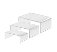 4 Pezzi Espositore Acrilico Forma U Scarpe Giocattoli