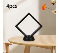 4 Pezzi Espositore con Cornice Galleggiante Espositore per Gioielli 3D Collana