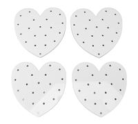 4 Pezzi Espositore per Lecca-lecca a 20 Fori, Supporto per Lecca-lecca in Acrilico, Supporto per Espositore per Lecca-lecca in Acrilico Rustico a Forma di Cuore per Forniture per Feste di Compleanno,