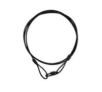 4 pezzi - EUROLITE Corda d'Acciaio 900x3 mm Nero con Connettore Rapido A-200 - S