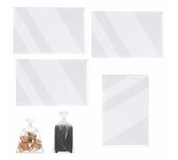 4 Pezzi Extra Grandi Sacchetti Plastica Trasparenti 100 x 152 CM Sacchi Extra Large Trasparente Durevoli Sacchi Plasticas Grande per Mobili,Trapunte,Giocattoli,Sedie,Coperte