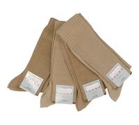 4 Pezzi FALKE No.13 Calze Da Uomo Calze 43 44 Khaki Color Fango NUOVO