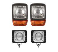 4 pezzi faro e luce di lavoro Adatto per terna Jcb 3C 3CX 3D 3DX 4C 4CN