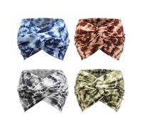4 Pezzi Fasce per Capelli Donna Elastica Turbante Fascia Capelli Cerchietti