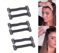 4 pezzi Fasce regolabili per lift del viso a forma di V, fasce per il lift del viso, fasce elastiche anti-rughe per stringere l'area degli occhi e la fronte, fasce invisibili per un contouring faccial