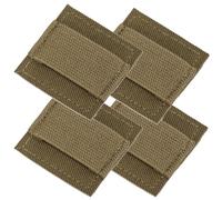 4 Pezzi Fascette Cavi Cuffie Airsoft, Cinghia Organizzatore Corda per Interfono Casco Paintball Sport Outdoor(Green)