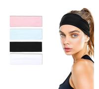 4 Pezzi Fascia Capelli Donna, Fascia Capelli Sport, Headband Unisex, Assorbente Headband, Sport Yoga Fascette Capellis, Per Sport, Yoga, Pulizia Del Viso, Fitness