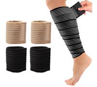 4 Pezzi Fascia da Polso, Fascia Elastica per Polso, Polsiera Elastica Supporto per Polso per Uomini e Donne, Tutore Tunnel Carpale, Cinghia Di Compressione Regolabile