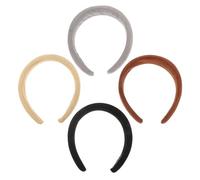 4 Pezzi Fascia per Chioma Donna Larga Stile Retrò | Accessori per Chioma, Tiene la Frangia Indietro, Comoda Tutto Giorno, Adatta a Ufficio