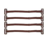 4 Pezzi Fascia per il Sollevamento del Viso con Fermaglio per Capelli, Cintura Elastica Regolabile Marrone