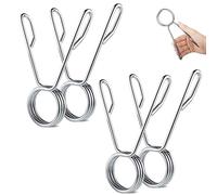 4 Pezzi Ferma Dischi 50mm Chiusure Manubrio Bilanciere Lock Morsetto Bloccaggio Pinze per Manubri Serrature a Molla