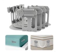 4 Pezzi Ferma Lenzuola per Angoli, Blocca Lenzuola al Materasso Supporto per Lenzuole con Strisce di Bloccaggio Regolabile, Bed Sheet Holder with Lock Strips, Supporto per Lenzuole si adattano