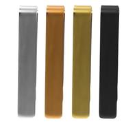 4 Pezzi Fermacravatta per Uomo,Fermacravattas Acciaio Inossidabile-Tenuta Forte,5cm Fermacravatta Sottile,Classico Fermacravatta Uomo Ideale per Festa,Anniversari,Ufficio e Occasioni (4 Colori)