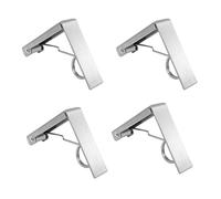 4 Pezzi Fermatovaglia Acciaio, Acciaio Inossidabile Clip Tovaglie, Clip Tovaglie Molla, Grandi Clip Tovaglie, Fermatovaglie Color Argento, per Tavoli Pranzo Interni ed Esterni, Tavoli Giardino, Ecc