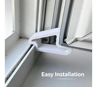 4 pezzi Fermi pesanti per porte e finestre, strisce ammortizzanti con design di blocco della traccia. I paraurti assorbenti degli urti possono ridurre il rumore mantenendo la ventilazione e la privacy