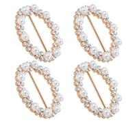 4 Pezzi Fibbia per Nodo di Sciarpa Zirconi Decorativa | Clip Facile da Usare per Sciarpe e Magliette, Stile Elegante Cristalli Scintillanti, per Donne e Appassionate di Moda