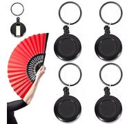 4 Pezzi Fibbia Rotante Per Ventaglio Da Mago - Accessorio Per Trucchi Magici, Ventagli E Trucchi - Per Danza Tradizionale, Prove Coreografiche, Strumento Per Esercitarsi Con Artisti Principianti