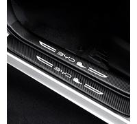 4 Pezzi Fibra di Carbonio Battitacco Auto per BYD Seal EV 2022-2024, Benvenuto Pedaliera Protezione Battitacco Prevenire L'Usura AntiGraffio