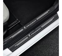 4 Pezzi Fibra di Carbonio Battitacco per Auto per Peugeot 308 III Active Pack/Allure/Allure Pack/308 GT 2021-2024, Benvenuto Pedaliera Protezione Antiusura Soglia AntiGraffio Styling Accessori