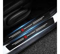 4 Pezzi Fibra di Carbonio Battitacco per Auto per Peugeot 308 III Active Pack/Allure/Allure Pack/308 GT 2021-2024, Benvenuto Pedaliera Protezione Antiusura Soglia AntiGraffio Styling Accessori