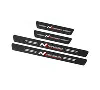 4 Pezzi Fibra di Carbonio Battitacco Sticker per Hyundai N i30 i20 i10 i40 Tucson Kona Sonata Veloster Elantra Anti-Graffio Pedaliera Protezione Car Accessori Pellicola Protettiva