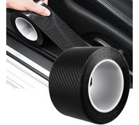 4 Pezzi Fibra di CarbonioBattitacco per Auto, per Audi Sline TT Q2 Q3 Q5 Q7 Q8 A3 A4 A5 A6 A7 Accessori Decorativi Lo Styling del Pedale Anti-graffio automobilistico in Fibra di Carbonio 4D